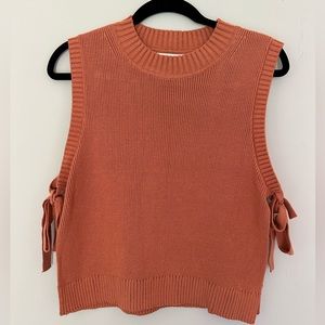 All: Row Knit Tank in Burnt Orange